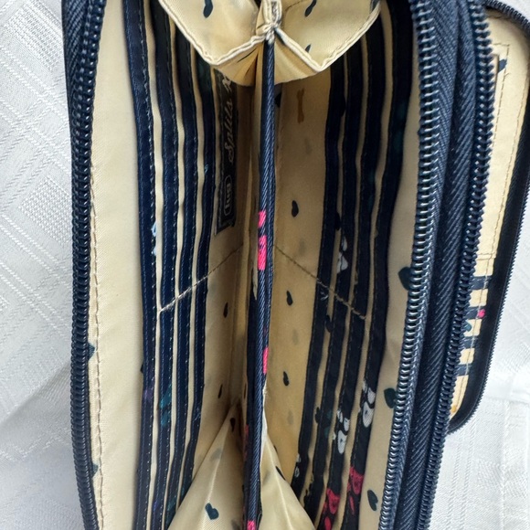 lug Navy Paw Print Wristlet with Multicolor Accents - Picture 10 of 11